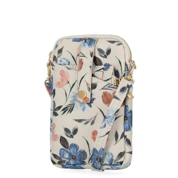 Time and Tru Women's Lanie Phone Wallet, Floral Print