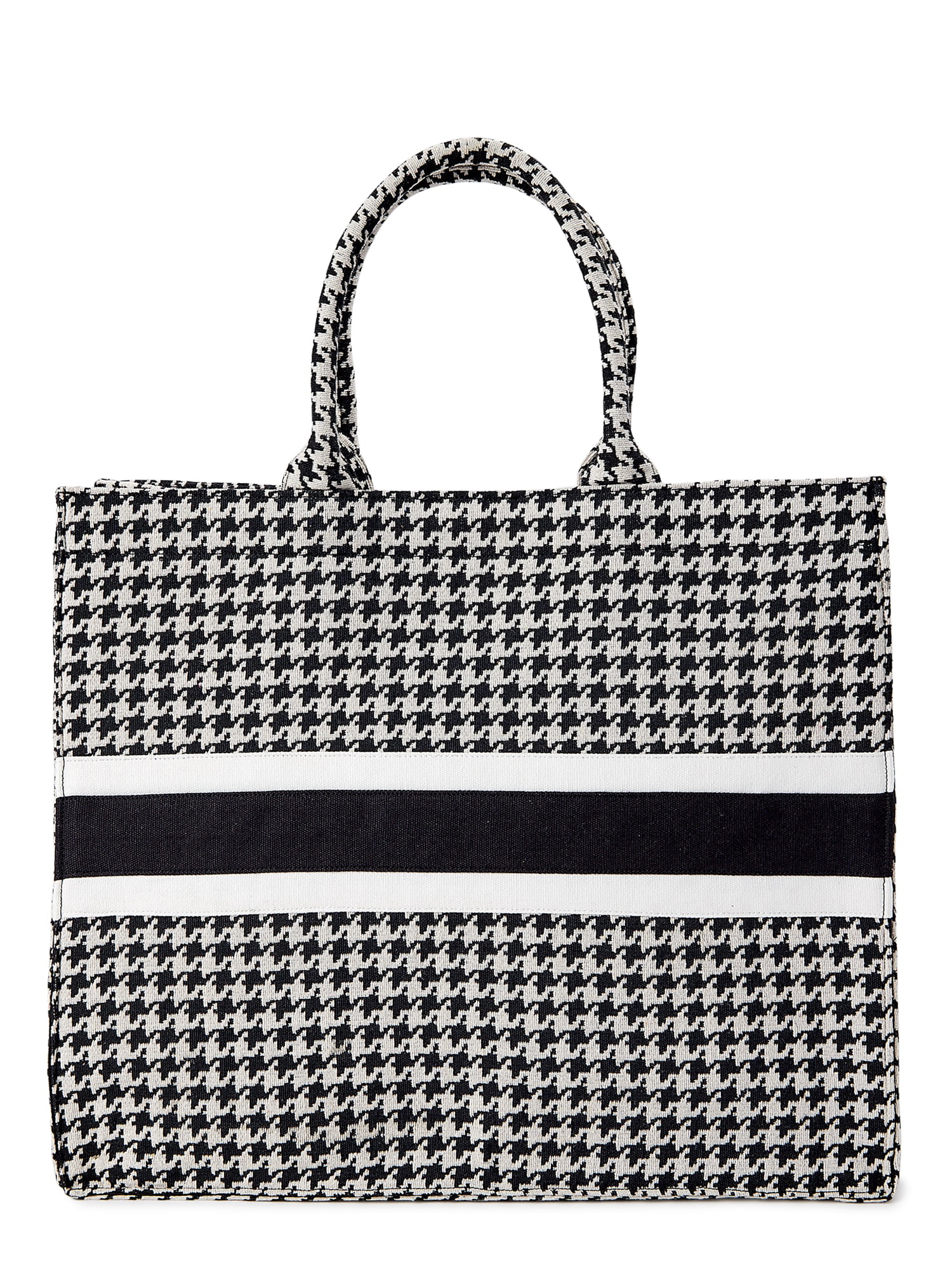 Time and Tru Women's Sustainable Signature Tote and Pouch Set