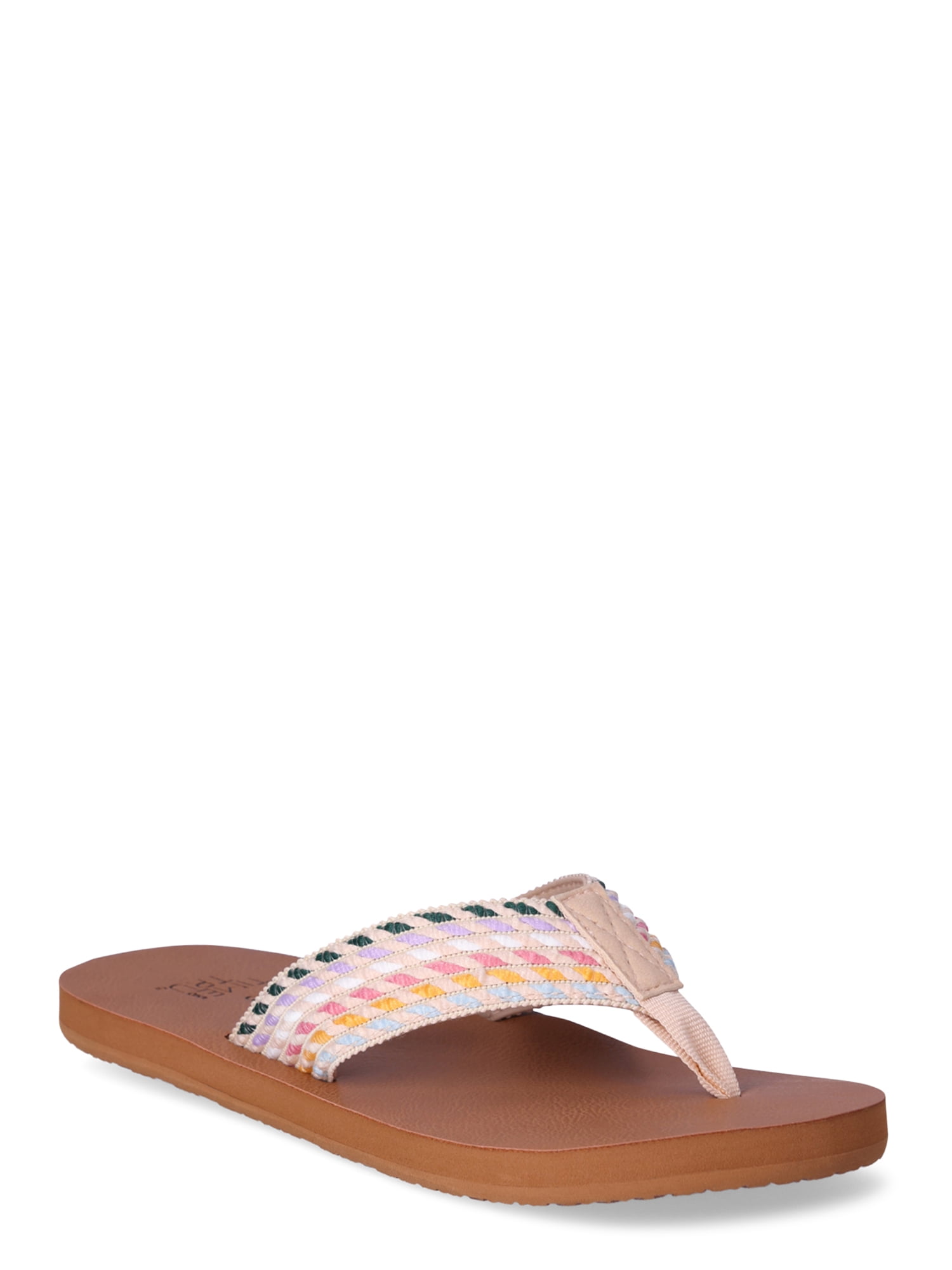 Time and Tru Women's Lifestyle Flip Flop Flat Sandals