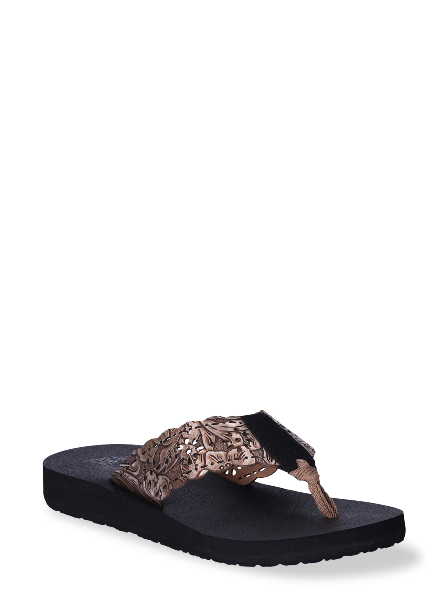 Time and Tru Women's Lifestyle Flip Flop Flat Sandals