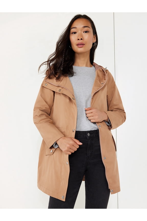 Women's Lightweight Anorak Jacket with Hood, Sizes XS-3X