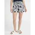 thumbnail image 1 of Time and Tru Women's Linen Blend Pull On Shorts, 3.5" Inseam, Sizes XS-XXXL, 1 of 5