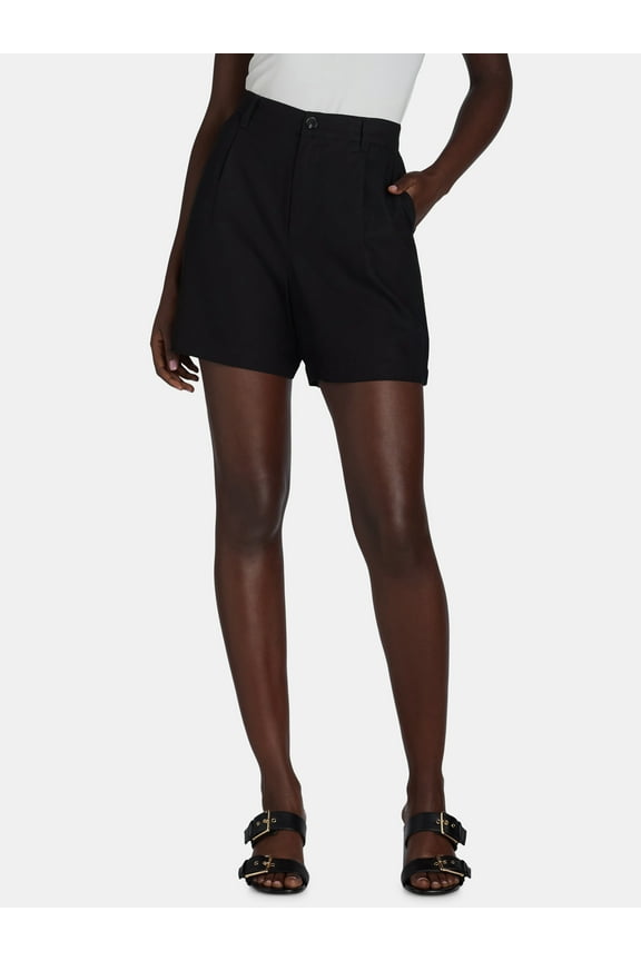 Women’s Linen Blend Shorts, 5” Inseam, Sizes XS-XXXL