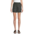 Time and Tru Women's Linen Blend Shorts