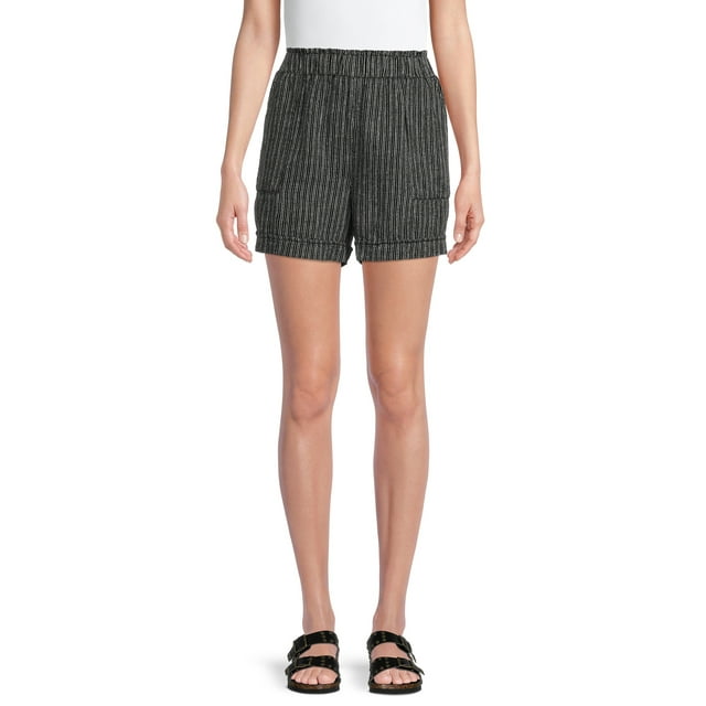Time and Tru Women's Linen Blend Shorts - Walmart.com