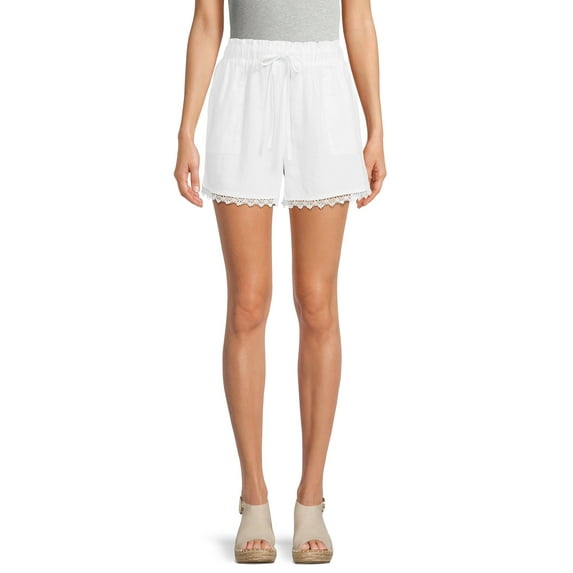Time and Tru Women's Linen Blend Shorts