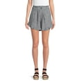 thumbnail image 1 of Time and Tru Women's Linen Blend Shorts, 1 of 5