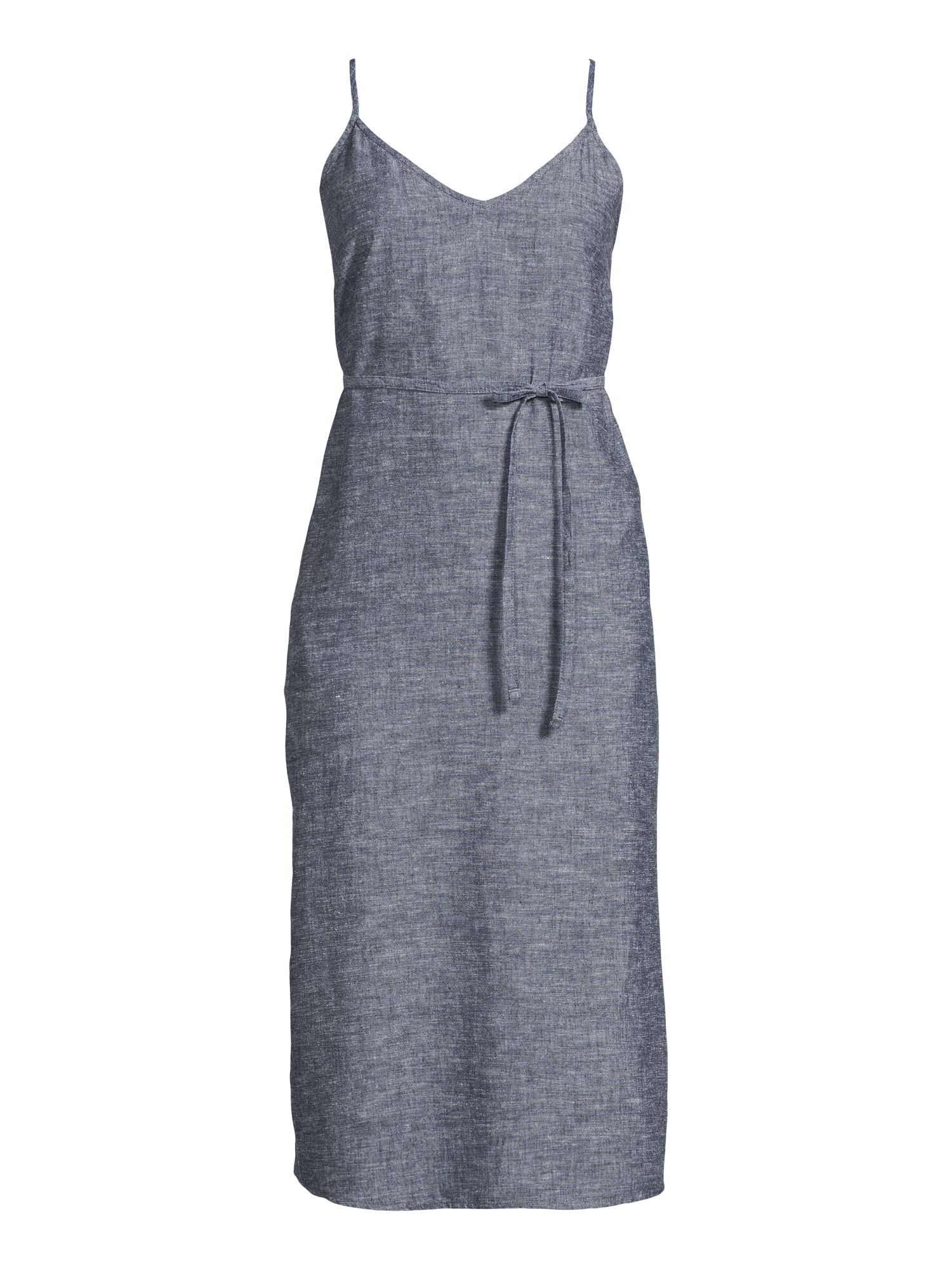 Time and Tru Women's Linen Blend Slip Dress, Sizes XS-XXXL - Walmart.com