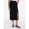 Time and Tru Women's Linen Blend Midi Skirt with S