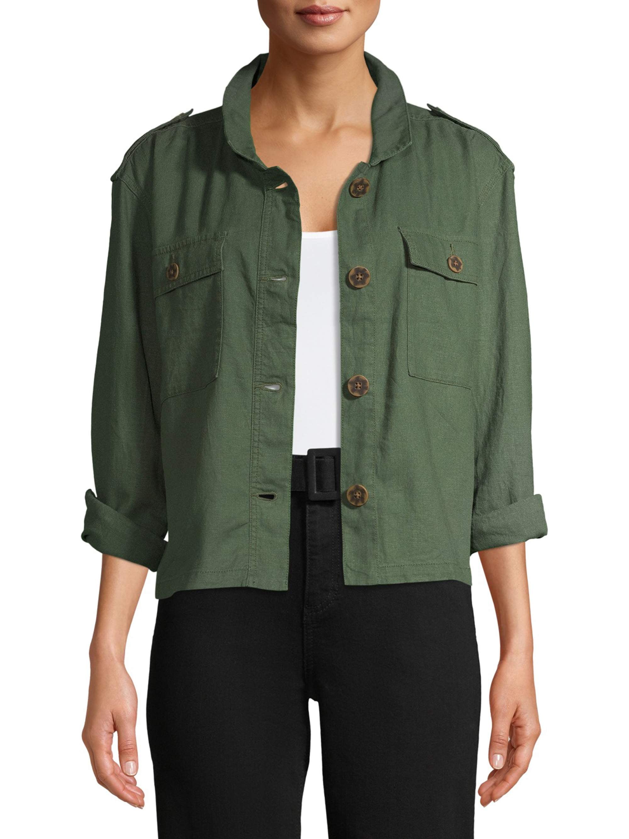 Time and Tru Women's Linen Jacket