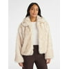 Time and Tru Women's Long Faux Fur Jacket, Sizes X