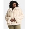 Time and Tru Women's Long Faux Fur Jacket, Sizes X