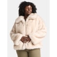 thumbnail image 1 of Time and Tru Women's Long Faux Fur Jacket, Sizes XS-3X, 1 of 5
