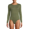 thumbnail image 1 of Time and Tru Women's Long Sleeve Bodysuit, 1 of 5