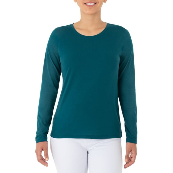 Time and Tru Women's Long Sleeve Core T-Shirt