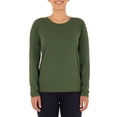 thumbnail image 1 of Time and Tru Women's Long Sleeve Core T-Shirt, 1 of 1