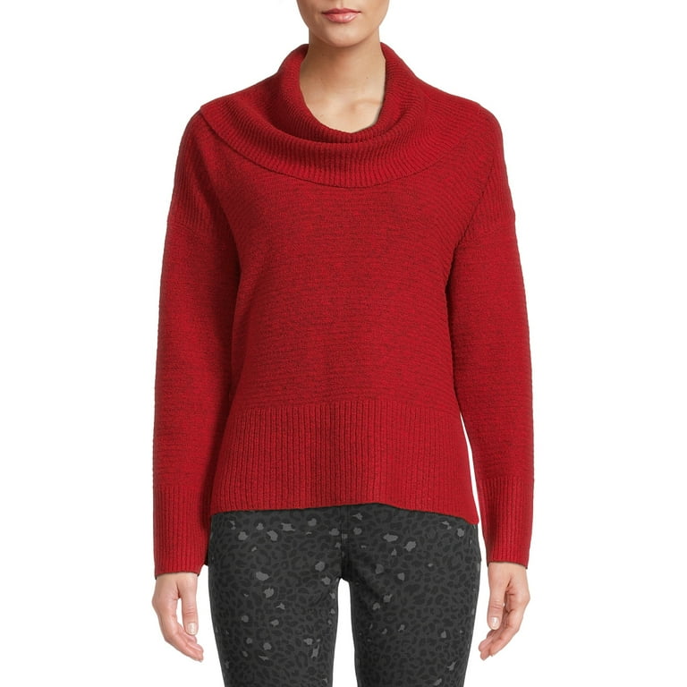 Walmart cowl neck best sale sweater