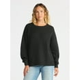 thumbnail image 1 of Time and Tru Women's and Women’s Plus Textured Stitch Sweater, Midweight, Sizes XS-4X, 1 of 5
