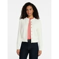 thumbnail image 1 of Time and Tru Women's Button Front Textured Cardigan, Sizes XS-XXXL, 1 of 7