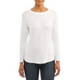 thumbnail image 1 of Time and Tru Women's Long Sleeve Raglan T-Shirt, 1 of 4