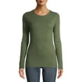 thumbnail image 1 of Time and Tru Women's Long Sleeve Rib T-Shirt, 1 of 7