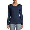 thumbnail image 1 of Time and Tru Women's Long Sleeve Rib T-Shirt, 1 of 6