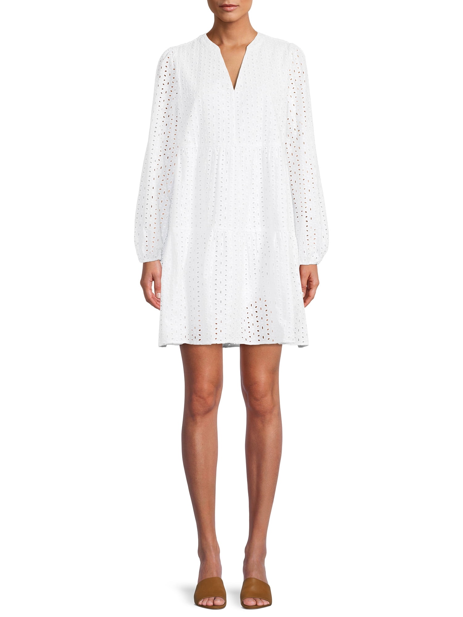Time and Tru women's Eyelet Dress - Walmart.com