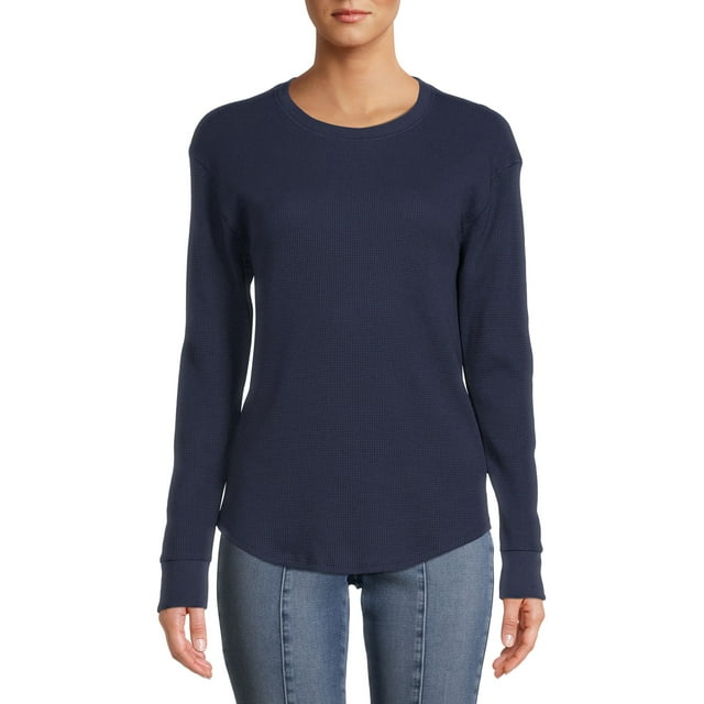 Time and Tru Women's Long Sleeve Thermal TShirt