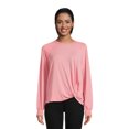 thumbnail image 1 of Time and Tru Women's Long Sleeve Twist Top, Sizes XS-XXXL, 1 of 5