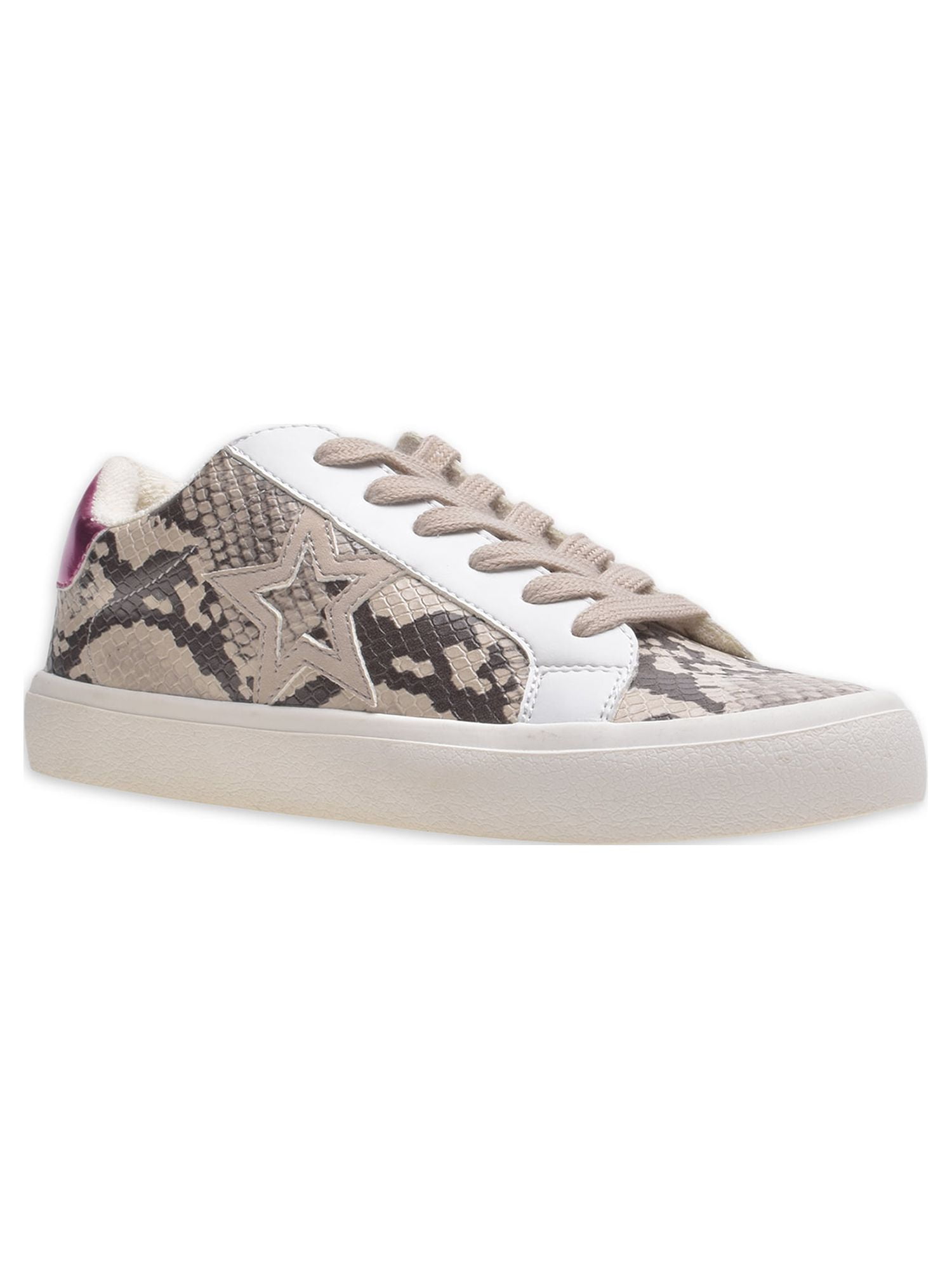 Time and Tru Women's Low Top Fashion Star Sneakers