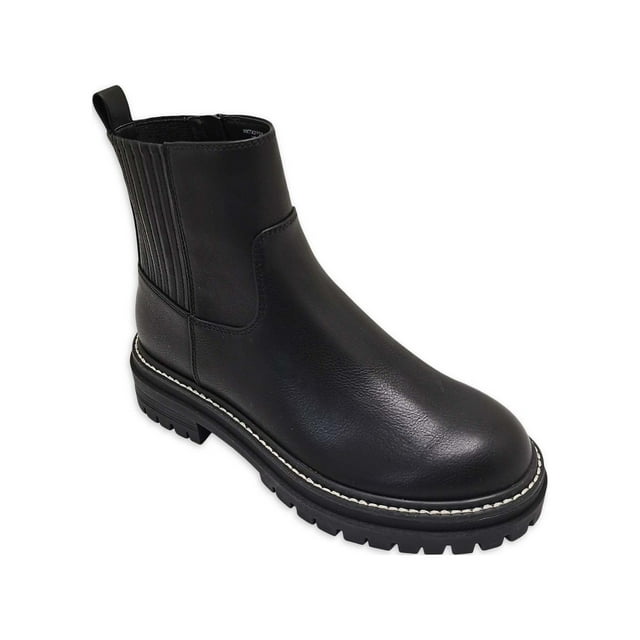 Time and Tru Women's Lug Chelsea Boots, Wide Width Available