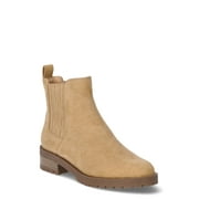 Time and Tru Women's Lug Chelsea Boots, Wide Width Available