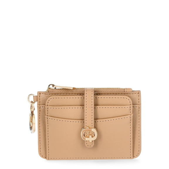 Time and Tru Women's Maria Card Case, Mocha Splash