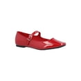 thumbnail image 1 of Time and Tru Women's Faux Leather Mary Jane Flats, 1 of 3