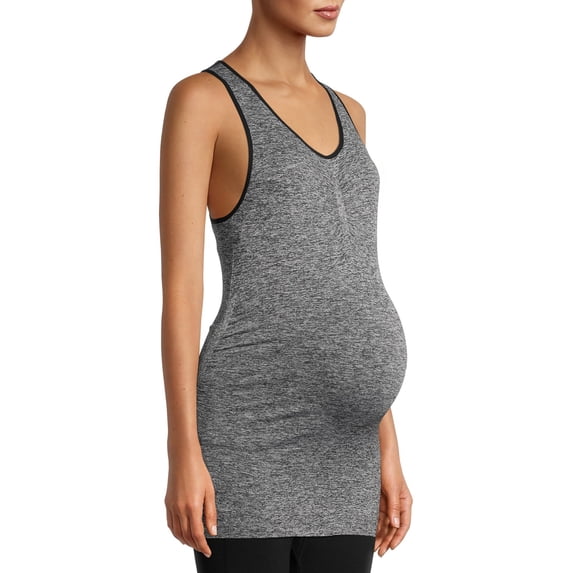 Time and Tru Women's Maternity Active Racerback Tank Top