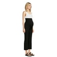 thumbnail image 1 of Time and Tru Women's Maternity Essential Knit Flare Pants, Sizes S-XXL, 1 of 6