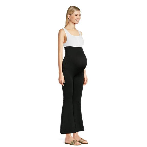 Time and Tru Women's Maternity Flare Leggings, 28” Inseam