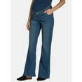thumbnail image 1 of Time and Tru Women's Maternity Full Panel Flare Jeans, 32" Inseam, Sizes S-XXXL, 1 of 5