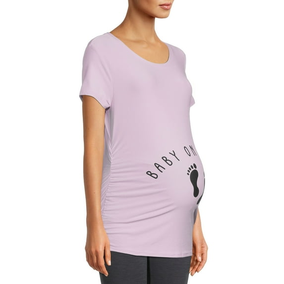 Time and Tru Women's Maternity Graphic T-Shirt