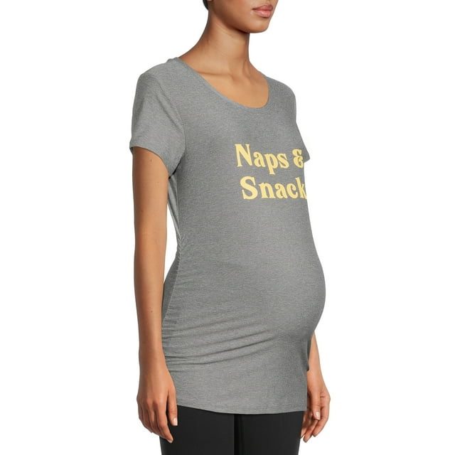 Time and Tru Women's Maternity Graphic T-Shirt