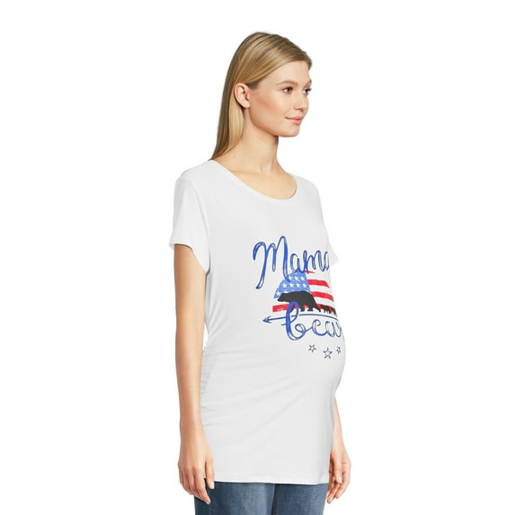 Time and Tru Women's Maternity Graphic T-Shirt