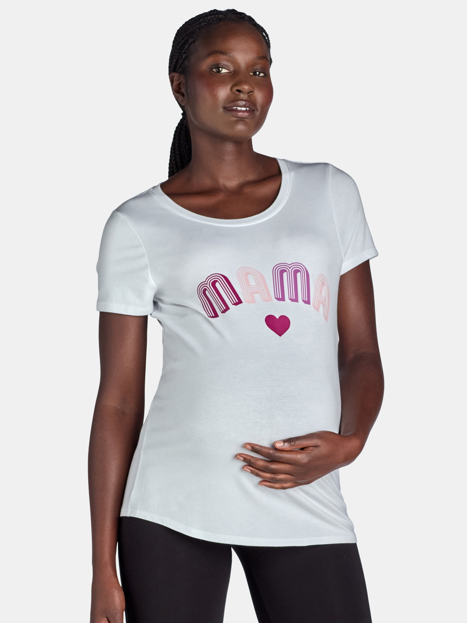 Women's Maternity Graphic Tee, Sizes S-XXL