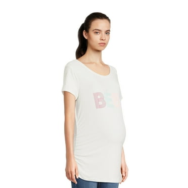 Time and Tru Women’s Maternity Graphic Tee, Sizes S-XXL
