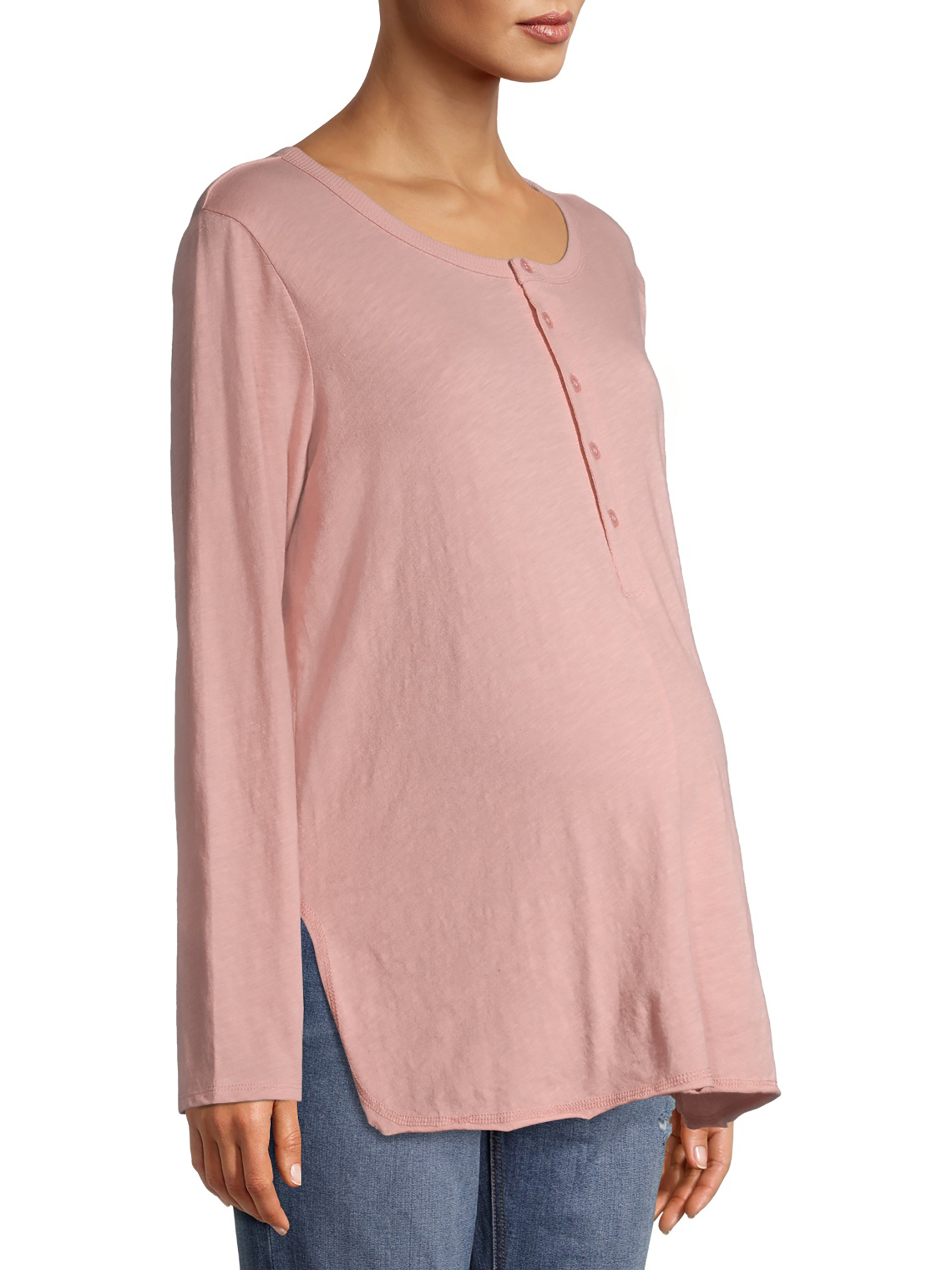 Time and Tru Women’s Maternity Henley Shirt