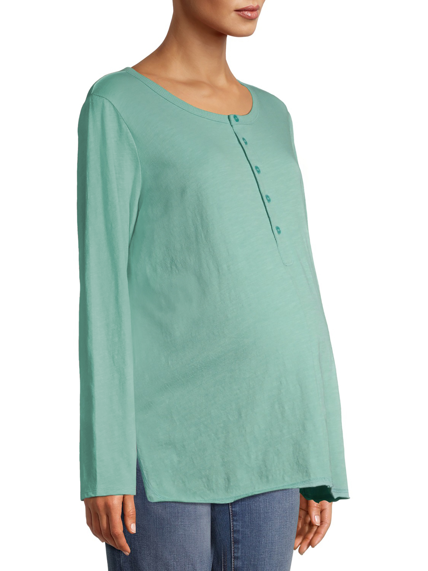 Time and Tru Women’s Maternity Henley Shirt