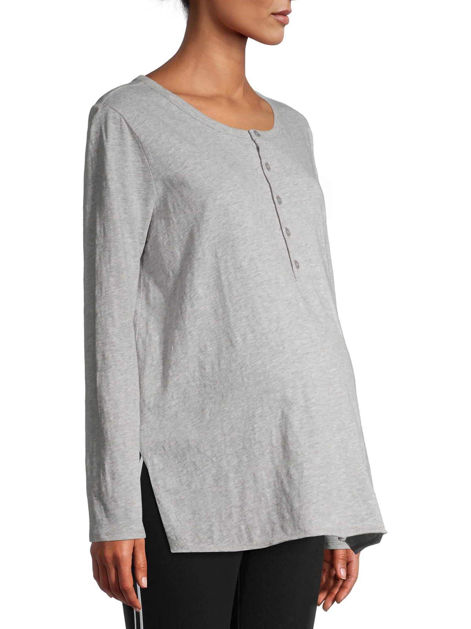 Time and Tru Women’s Maternity Henley Shirt