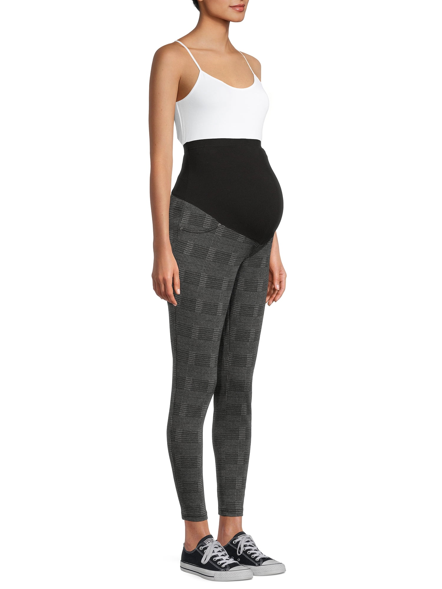 Time and Tru Maternity Ponte Knit Leggings With Full Panel. Size Medium