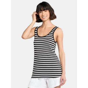 Time and Tru Women's Maternity Non Shirred Tank Top, Sizes S-XXL