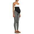 thumbnail image 1 of Time and Tru Women's Maternity Ponte Knit Leggings with Full Panel, 1 of 6