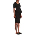 thumbnail image 1 of Time and Tru Women’s Maternity Ruched Dress, 1 of 6